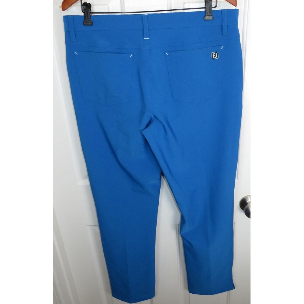 FootJoy 5-Pocket Performance Chino Pants Vibrant Blue Athletic Fit 34x31
